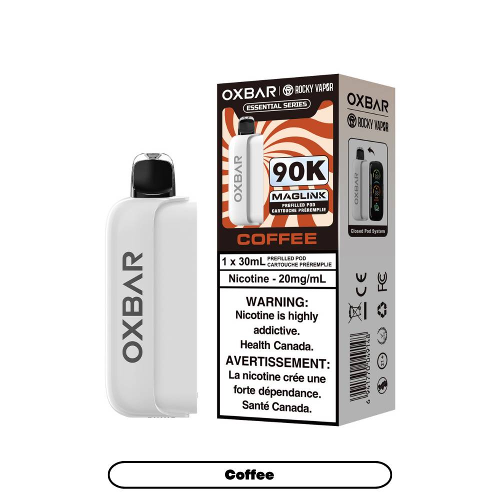 Rocky Vapor Oxbar Maglink 90K Prefilled Pod - Coffee